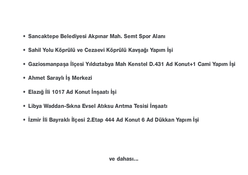 ve daha fazlası